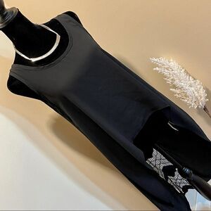 TRAC | Breezy Crochet Back Hi Lo Tank, Size Small